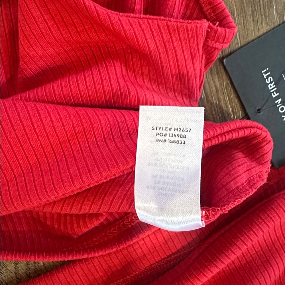 NWT! Lulus Make My Move Red Ribbed Twist-front Two-piece Midi Dress - Picture 8 of 16